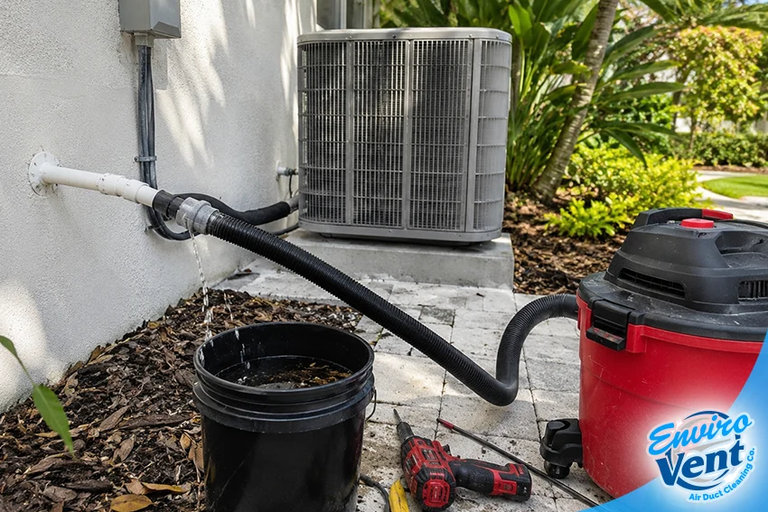AC Drain Line Clearing in Fort Myers, Naples, Lee County, FL